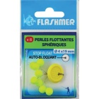 Perline galleggianti Flashmer rotonde - 7,5mm Arancione fluo