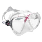 Maschera subacquea Cressi Big Eyes Evolution Crystal chiaro/rosa