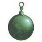 25 Piombi bulfish N°1 grezzo con anello 50 gr