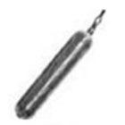 10 Piombi drop cilindro per pallini 2 gr