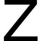 Lettera adesiva bianca Euromarine 40mm - Lettera: Z