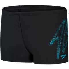 Costume da bagno Hyper boom Logo Placement Speedo Black/Bolt - Taglia 8 anni