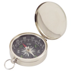 Bussola inDécomarine ottone nichelato, Ø 4,5 cm