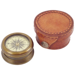 Bussola inDécomarine ottone invecchiato - Ø 5,5 cm