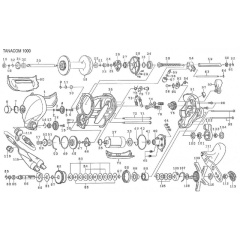 Pièce détachée Moulinet Daiwa Tanacom 1000 - Pièce 92 - 6F4690061