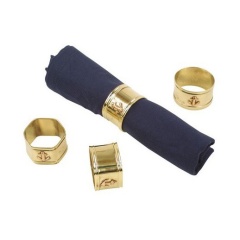Topomarine Anelli tovagliolo in ottone