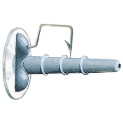 Godiglie a 1 amo da pesca sacchetto da 25 N°1 - 2,5g - Lungo 2,3cm