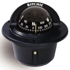Bussola di navigazione ad incasso Ritchie Explorer F50 Nero