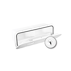 Sportello portaoggetti Nuova Rade Top Line con scatola + serratura 243x607 mm