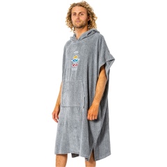 Poncho per cambiarsi Rip Curl con cappuccio Wet As - Grigio