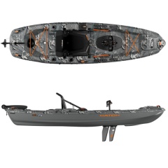 Kayak de pêche Pelican The Catch 110 Hydrive II Magnetic Grey