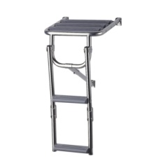 Scala a piattaforma inPlastimo acciaio inox