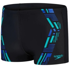 Costume da bagno uomo Tech Print Speedo Black/Fed Red/White - Taglia 40