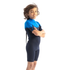 Muta shorty bambini Jobe Boston 2mm Back Zip Blu-140