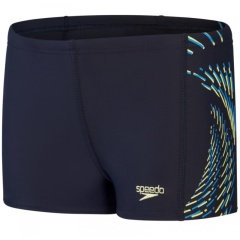 Costume da bagno Plastisol Placement Speedo True Navy/Bondi Blue/Spritz - Taglia 6 anni