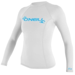 Lycra femme manches longues O'Neill Basic Skins Blanc