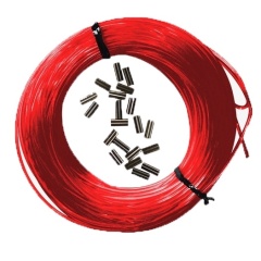 Kit filo di nylon Epsealon rosso 25m (160/100º) + 10 manotti