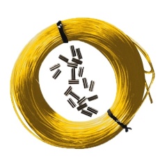 Kit monofilo nylon Epsealon giallo 25m (160/100) + 10 manicotti