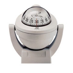 Bussola Plastimo Offshore 75 - bianco su staffa con illuminazione