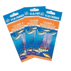 Set di 3 sacchetti di 3 esche artificiali per sgombriFlashmer