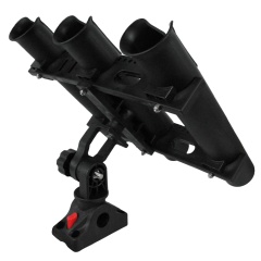 Amtrac Fishing Porta canne da pesca triplo completo di base a vite