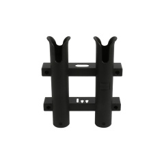 Porta Canna Seanox in PVC nero - 2 tubi