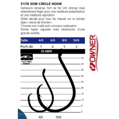 Owner Hook circolare SSW Hook medio SSW 5178 Ganci singoli