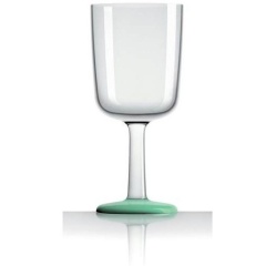 Bicchiere da vino Couleurmer verde palma x4