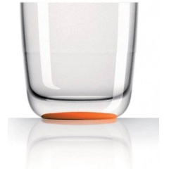 Bicchiere whisky diCouleurmer palma arancione x4