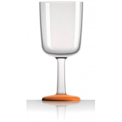 Bicchiere da vino Couleurmer arancione palma x4