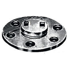 Tavolo di scarico Osculati in ottone cromato 20 mm