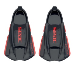 Pinne nuoto Seac sub Shuttle Power - Nero/Rosso