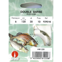 Barba doppia 9290 NI 120 cm Ami da pesca N°6 su Nylon 30/100