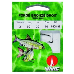 10 ganci montati Water Queen bronzo forgiato dritto 9408 BZ 50 cm