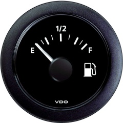 VDO Indicatore carburante - Ø52 mm - Nero - tubolare