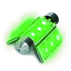 Lampada navette Dixplay 9LED 2W - Verde 180