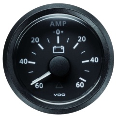 AmperometroVDO Display 60A - Ø52 mm - Nero