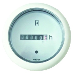 Indicazione VDO contaore - Ø52 mm - Bianco