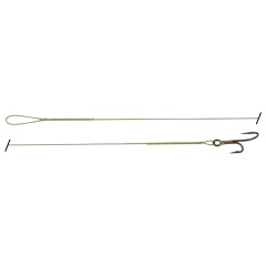 Terminale Cannelle Nylflex C702R 40 cm Fibbia + Amo da pesca Double Ryder N°2