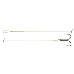 Terminale Cannelle Nylflex C702 40 cm Fibbia + Amo da pesca Doppia No. 2