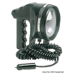 Faro proiettore portatile Osculati alogena al quarzo 55 W 12 V