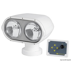 Faro proiettore Osculati Night Eye con 2 lampadine impermeabili da 12 V