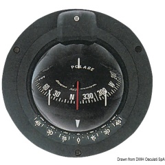 Bussola Riviera Polare nero Ø 100 mm