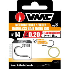 Ganci montati VMC 7016B Method Feeder Band Rig Barbless