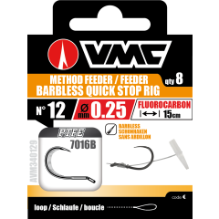 Ganci montati VMC 7016B Method Feeder Quick Stop Rig No Barb - n°12 su 25/100