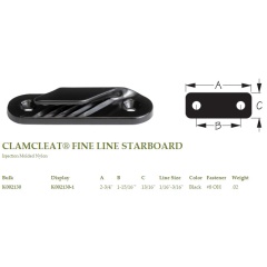 Strozzascotte Sea-Lect Designs Clamcleat starboard