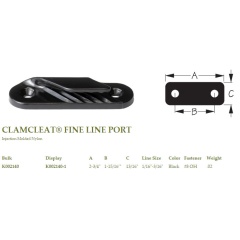 Strozzascotte Sea-Lect Designs Clamcleat Line Port
