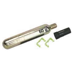 60g CO2Plastimo  kit di ricarica + Cartuccia di sale + clip