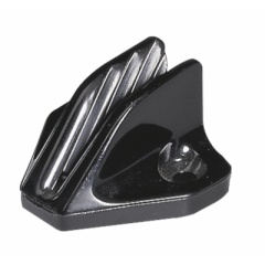 Strozzascotte Clamcleat aperto nero da 8 mm