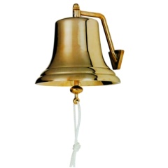 Plastimo Campana in ottone lucido di grandi dimensioni